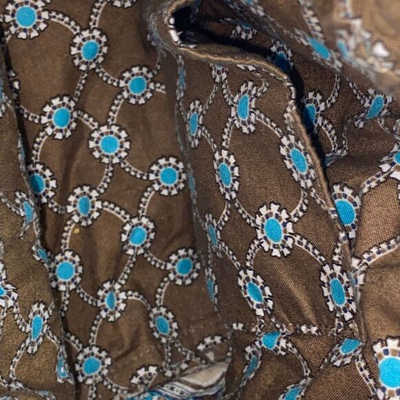 Vera Bradley Women's Multicolor Quilted Cotton Drawstring Cinch Bucket Bag - Picture 10 of 13